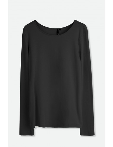 LONG SLEEVE BATEAU NECK IN PIMA COTTON STRETCH - FINAL FEW des créatures d'habitude