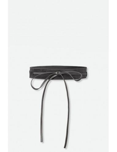 DAVOLI ITALIAN LEATHER AND SUEDE WRAP BELT s'inspire de l'anatomie humaine