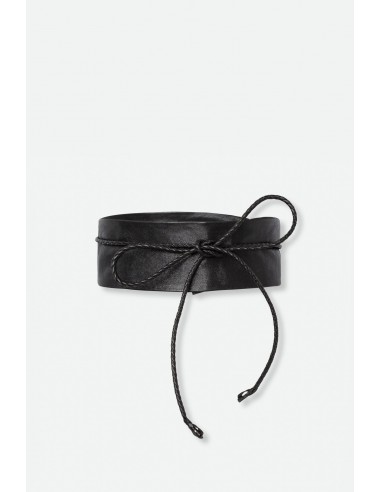 PIANELLO ITALIAN LEATHER AND SUEDE WRAP BELT vente chaude votre 