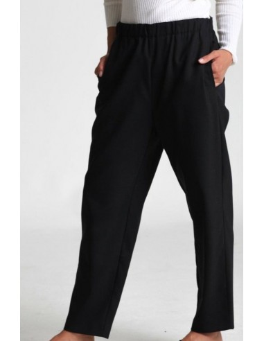 ELLE PULL-ON PANT IN ITALIAN STRETCH WOOL Toutes les collections ici