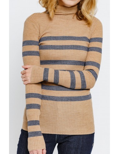 HANA RIBBED STRIPE TOP IN SUPER-FINE MERINO pour bénéficier 