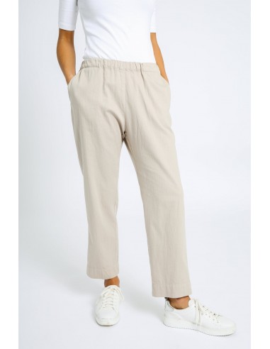 PRESLEY SLIMMING TAPERED LEG PULL-ON PANT IN ITALIAN GARMENT-DYED COTTON Dans la société mordern