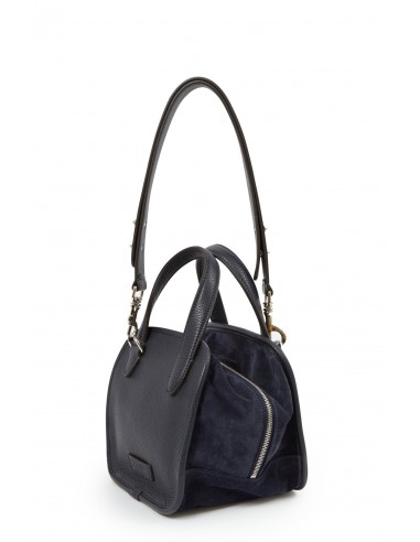 LA SOPHIA BAG IN ITALIAN SUEDE AND LEATHER IN DARK NAVY 50-70% off 