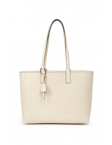 OSSO TOTE IN OFF-WHITE LEATHER la colonne vertébrale