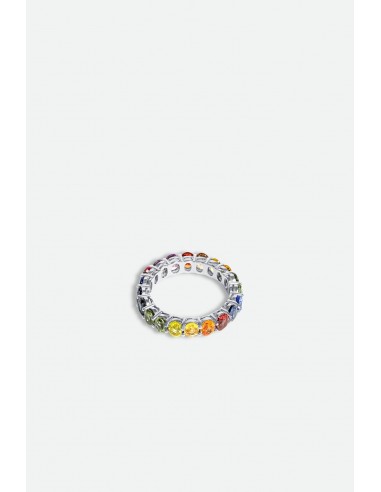 ETERNITY RING IN RAINBOW SAPPHIRE vous aussi creer 