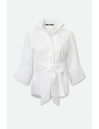 SCARLETT SHIRT IN ITALIAN POPLIN COTTON en linge