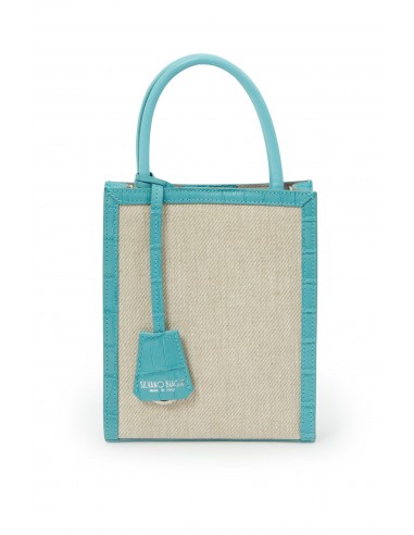 PEONIA MINI CONVERTIBLE HANDBAG IN AQUA Amélioration de cerveau avec