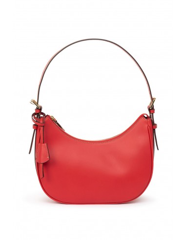 SANDRA SHOULDER BAG IN ITALIAN LEATHER IN CORAL Fin de série