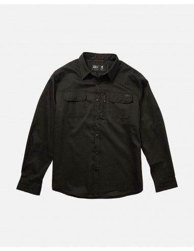 Fathom L/S Tech Flannel - Solid Black le concept de la Pate a emporter 