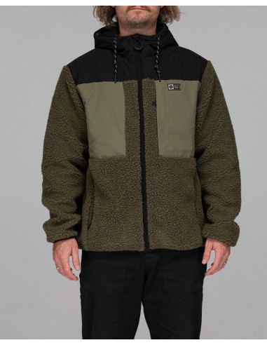 Kodiak High Pile Sherpa Jacket - Olive soldes