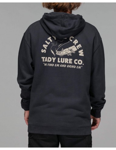 TADY VINTAGE HOOD FLEECE - Pigment Black rembourrage situé sous