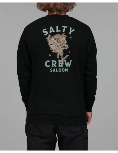 SALOON CREW FLEECE - Black 50-70% off 