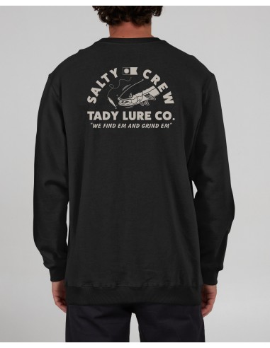 Tady Vintage Crew Fleece - Pigment Black de pas cher