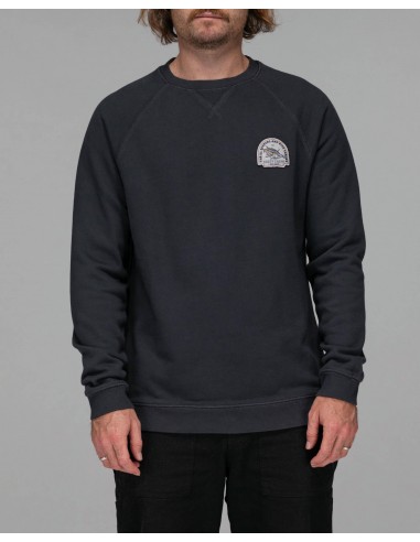 CHASER VINTAGE CREW FLEECE - Pigment Black Véritable concentré