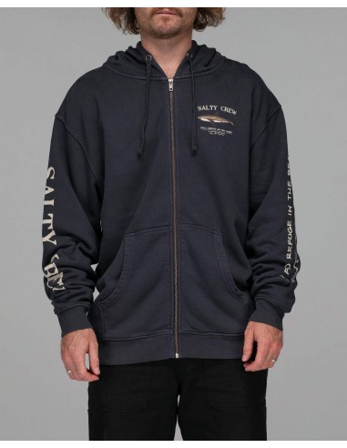 BRUCE VINTAGE ZIP FLEECE - Pigment Black chez Cornerstreet bien 