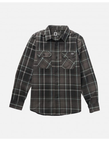 Daybreak Boys L/S Flannel - Black soldes