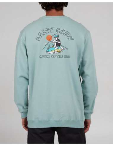 Catch Of The Day Crew Fleece - Mackerel Comparez et commandez 