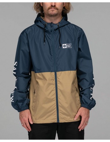 Surface Windbreaker Jacket - Navy/Straw pas chere