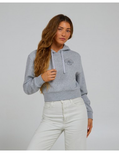 Scallop Crop Hoody - Athletic Heather les muscles