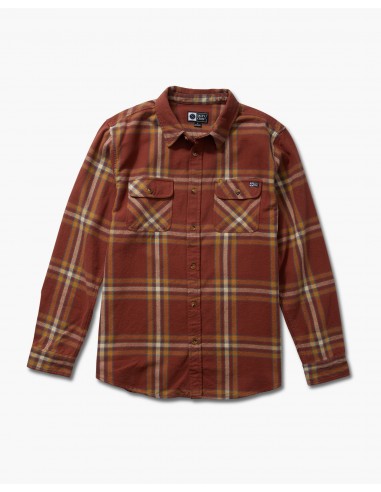 Landfall L/S Flannel - Brick Red Faites des économies