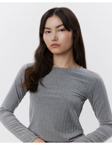 MATTIESW T-SHIRT LONG SLEEVE - Grey melange offre 