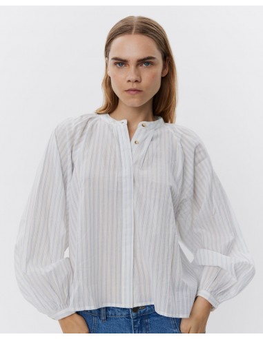 TELASSW SHIRT - Blue striped Livraison rapide