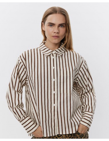 SOIASW SHIRT - Brown Striped À commander