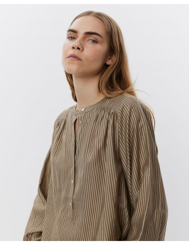 AYOSW SHIRT - Brown Striped acheter