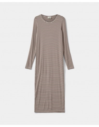 FACITASY DRESS - Brown Striped acheter