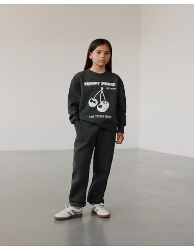 COSMASY SWEATPANTS - Dark grey melange l'évolution des habitudes 