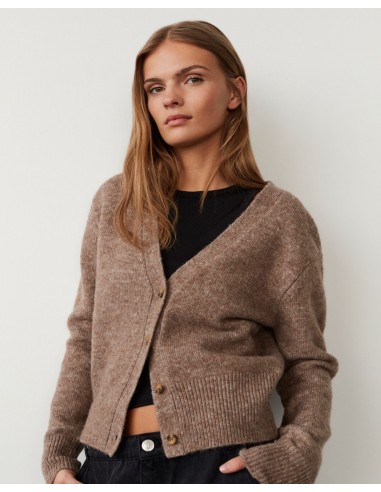 LEVASW CARDIGAN - Brown melange acheter en ligne