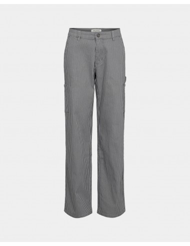 GITTESW TROUSERS - Grey Striped livraison gratuite