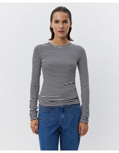 PETRICIASW STRIPE T-SHIRT LONG SLEEVE - Navy Striped chez Cornerstreet bien 