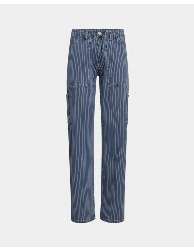 ANETTSW TROUSERS - Light Blue striped Paris Déstockage Promo