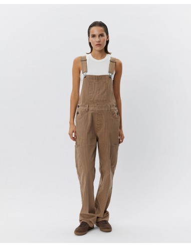 FLORANCASW OVERALLS - Brown thin stripe Paris Déstockage Promo