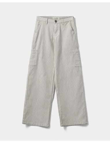 GITTESY TROUSERS - Light Brown Striped Dans la société mordern