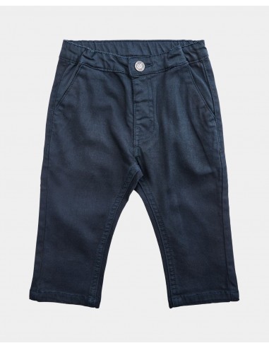 WILFREDSB TROUSERS - Dark Blue en linge