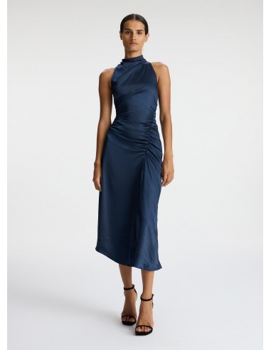 Inez Satin Midi Dress en stock