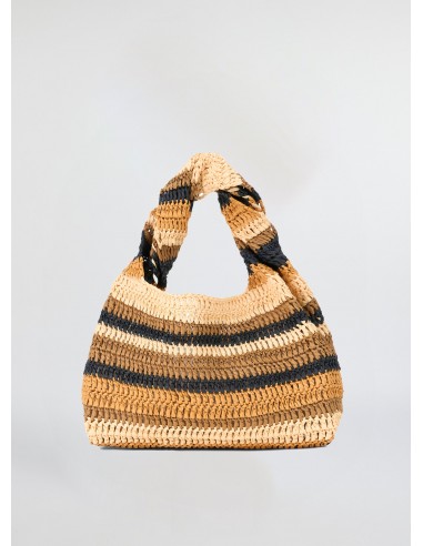 Parker Striped Raffia Bag Voir les baskets