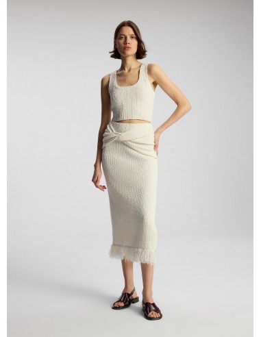 Lucia Bouclé Knit Midi Skirt sur le site 