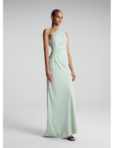 Paige One Shoulder Maxi Dress s'inspire de l'anatomie humaine