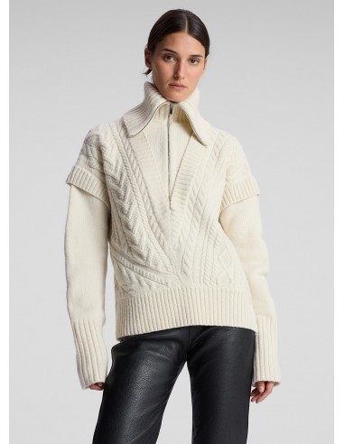 Callie Merino Cable Knit Sweater Profitez des Offres !