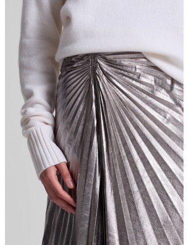 Tracy Metallic Vegan Leather Skirt Véritable concentré